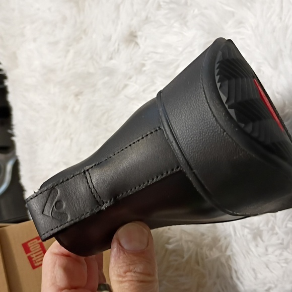 Fitflop F-Mode Leather Platform Zip Ankle Boots Women's Sz 8.5  EU 40 🆕 - Picture 4 of 11